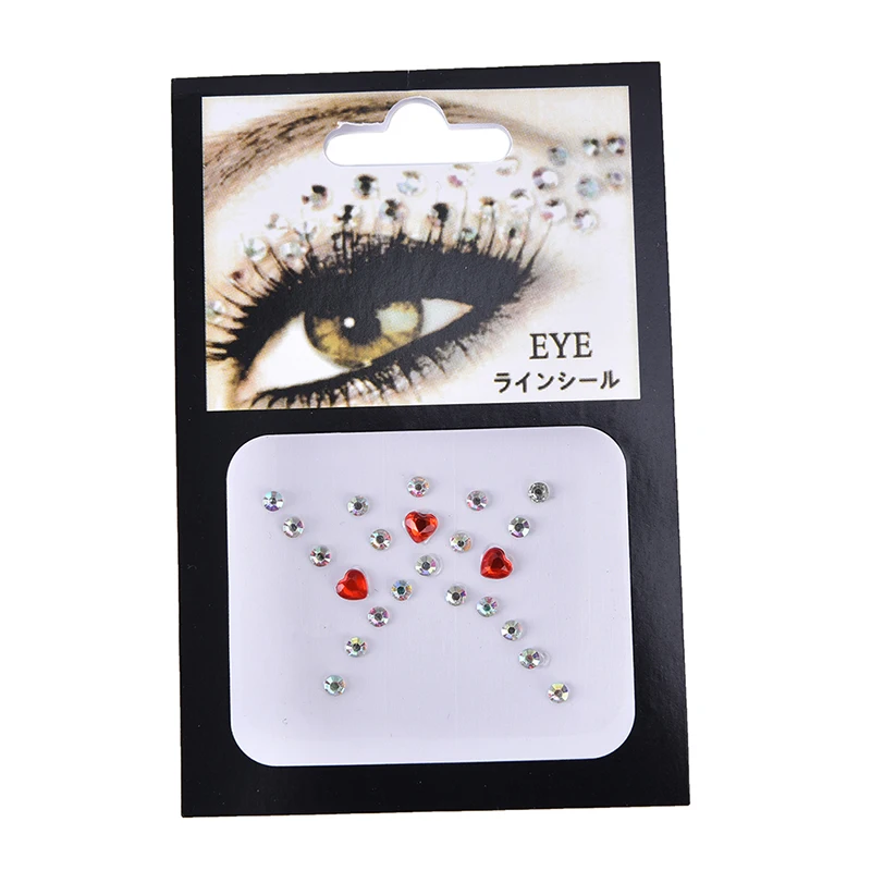 Tattoo Diamond Makeup Eyeliner Eyeshadow Face Sticker Jewel Eyes Crystal | Красота и здоровье