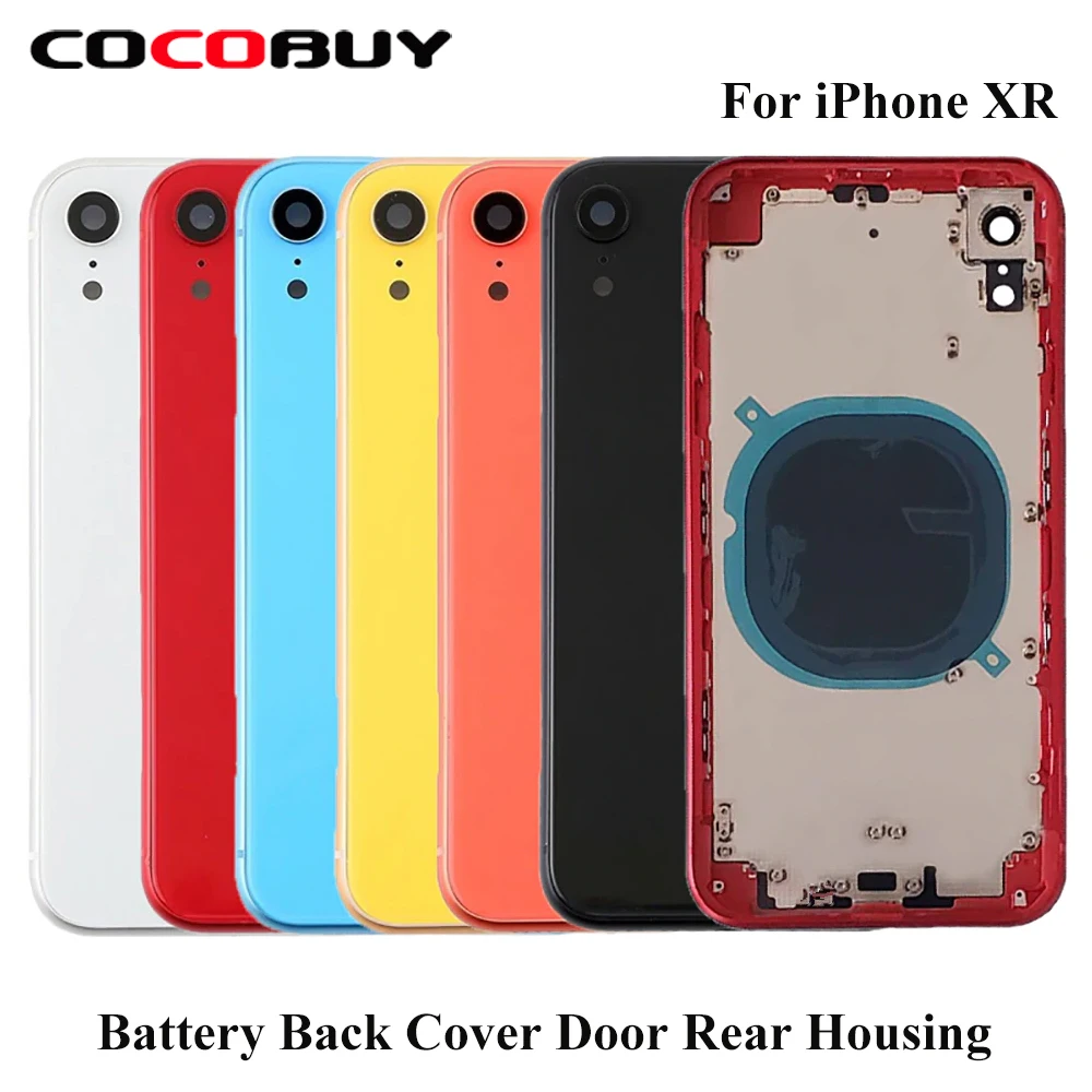 Задняя крышка задний корпус запасные части 6 цветов заднее стекло средняя рамка