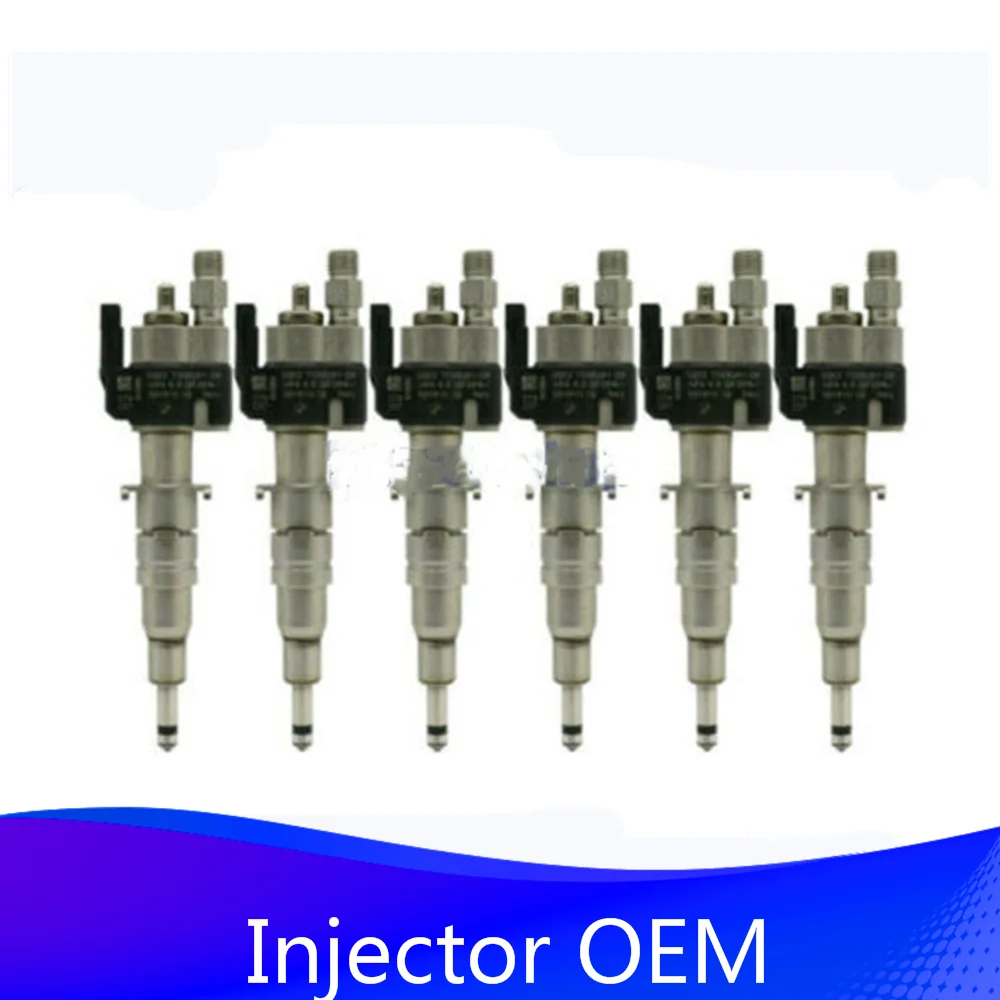 

6pc OEM 13537585261-09 Fuel Injector For BMW N54 135 335 535 550 750 650i 740i X6 OEM Standards Direct Replacement