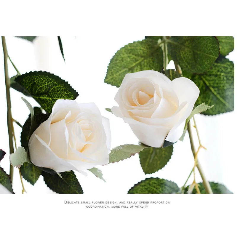 1 8 м искусственная Роза ротанга домашний сад Декор Искусственный цветок роза для
