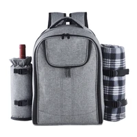 picnic backpack basket portable cooler insulated box travel lunch bbq camping outdoor picnic bag waterproof