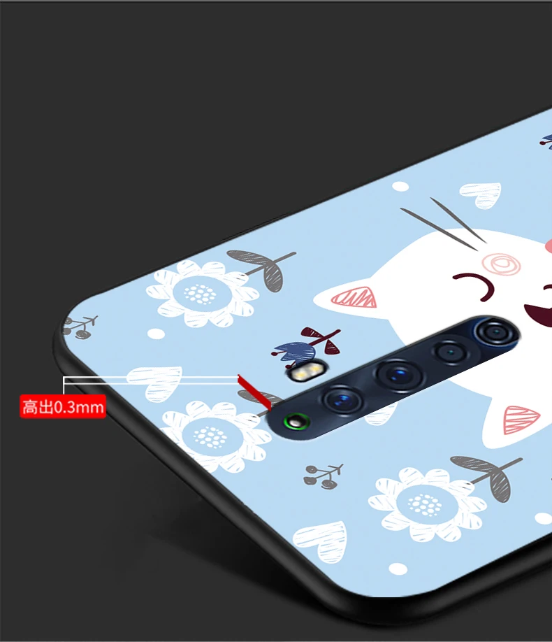 Для OPPO Reno2 Z чехол милый мультяшный Мягкий силиконовый чехол для OPPO Reno 2Z 2 Z чехол для телефона s черный бампер Капа для OPPO Reno2Z