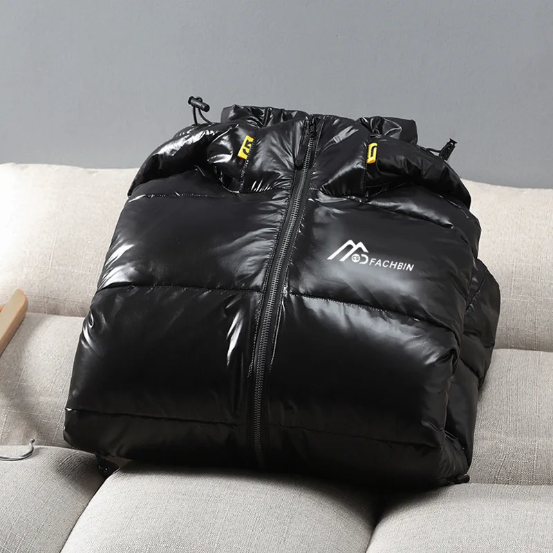 Winter Fashion White Duck Down Jacket 2021 New Men's Down Jacket Hooded Thin Cotton-padded Coat Men