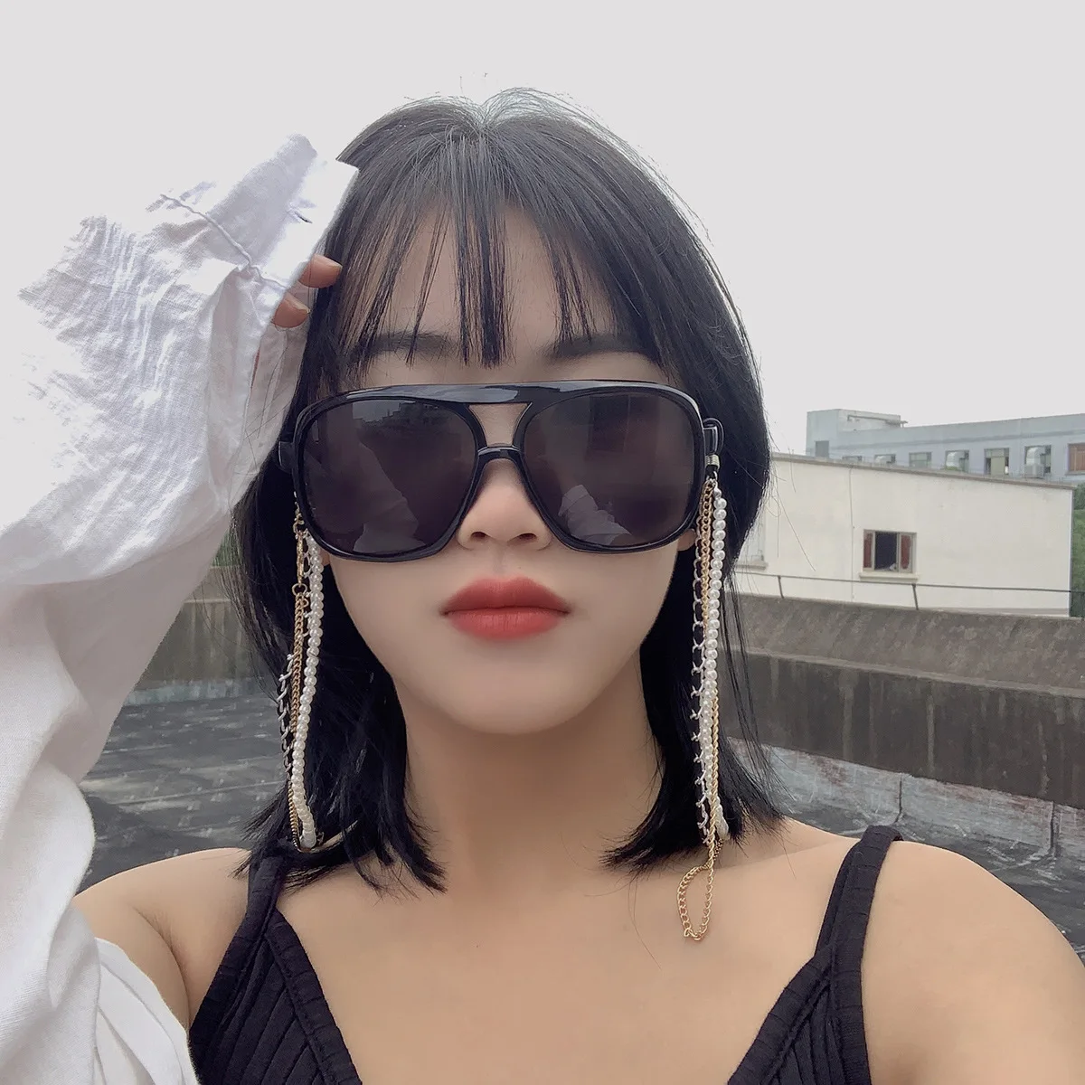 

Multi-layers Glasses Chain for Women Pearl Chain Lanyard Fashion Glasses Strap Sunglasses Cords Casual Glasses Accessories