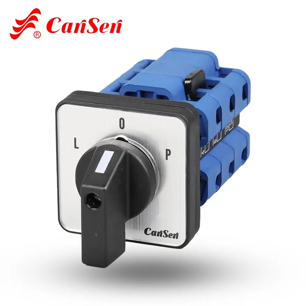 CANSEN LW26 32F Finger protect CA25 поворотный кулачковый переключатель 32A 3 положения вперед и