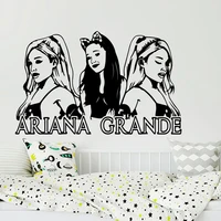 large ariana grande music wall sticker girl room music super star wall decal bedroom fans vinyl home decor c13 28
