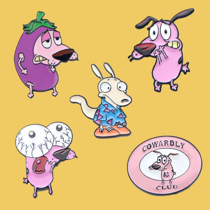 

PC900 Cartoon Dog Enamel Pin Brooches Cartoon Metal Brooch Pins For Women Men Hat Bag Badge Collar Jewelry