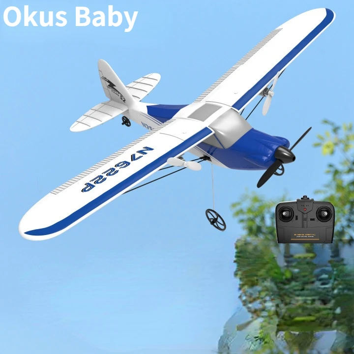 Enlarge EPP Fall-Resistant Material Simulation Remote Control Airplane Six-Axis Self-Stabilizing Gyroscope Dual-Motor Drive RC Plane