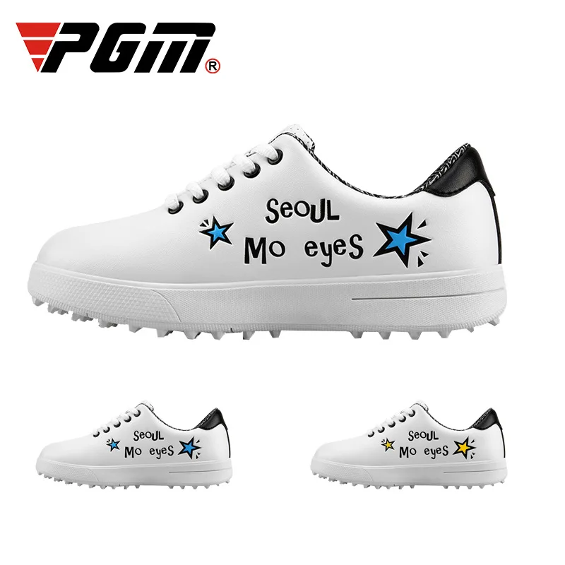 Обувь для гольфа PGM детская спортивная обувь Водонепроницаемая дышащая с принтом
