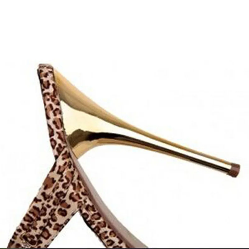 

ENMAYLA Fashion Ladies Shoes Sandals Sexy Rhinestones Leopard Platform High Heels Sandals Women Shoes Party Sandals