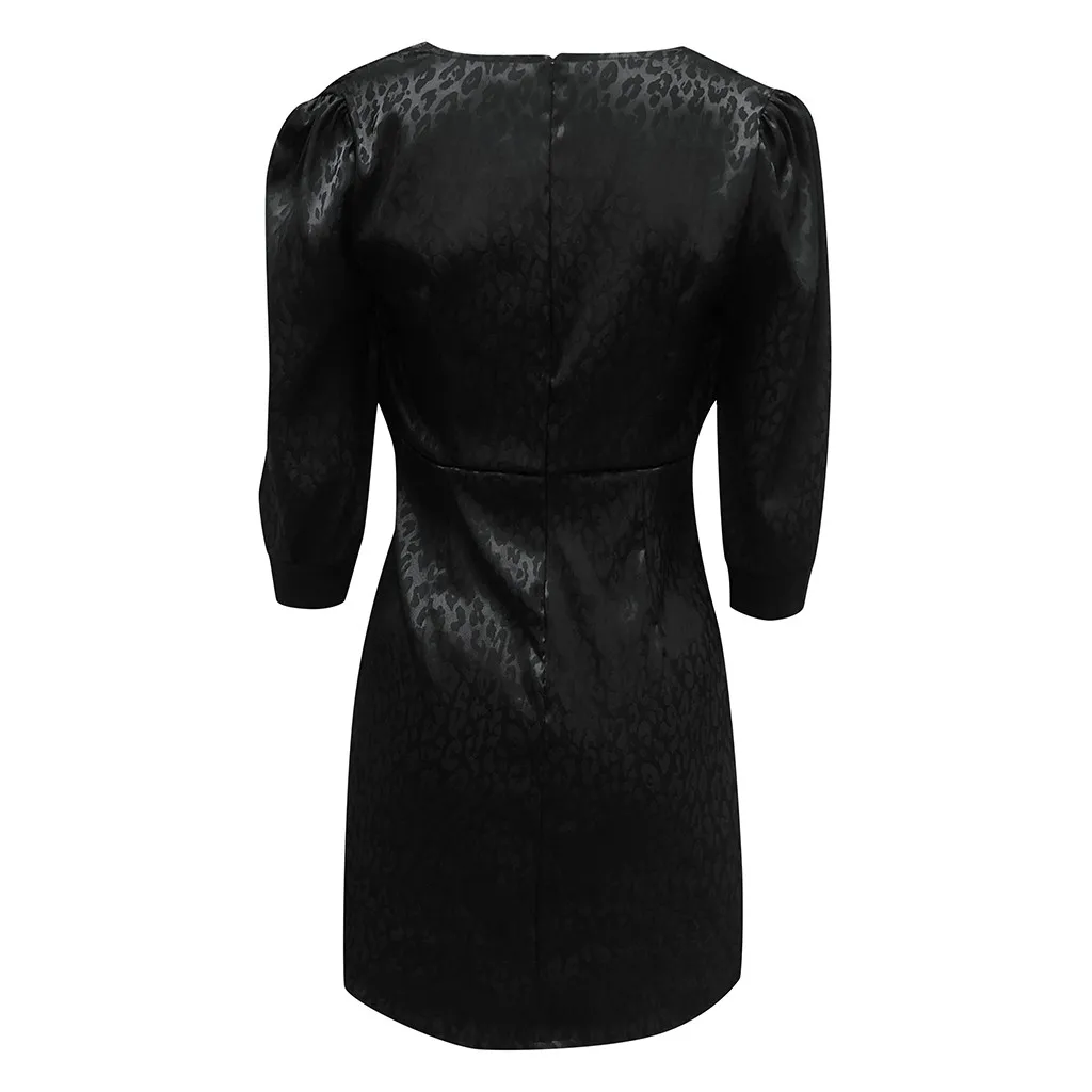 JAYCOSIN 2020 летнее корейское модное облегающее мини платье с леопардовым принтом и