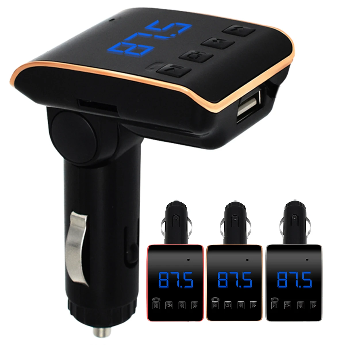 Автомобильный FM трансмиттер с поддержкой TF карты/U диска| |