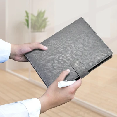 gray A5 Папка с кольцевым механизмом с рисунком дракона, спиральная записная книжка для офиса, бизнес-дела, высококачественная, для встреч, 6 отверстий, дневник, модный планировщик, Bujo - Цвет: gray A5