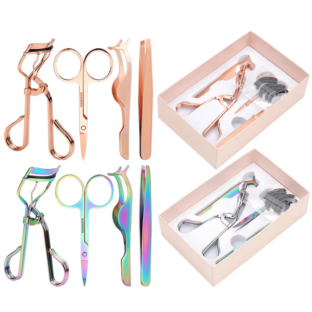 Пинцет для наращивания ресниц из нержавеющей стали щипцы завивки заостренные