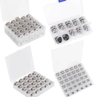 miusie sewing machine metal bobbins spools sewing craft tool with plastic storage box for household sewing tools accessories