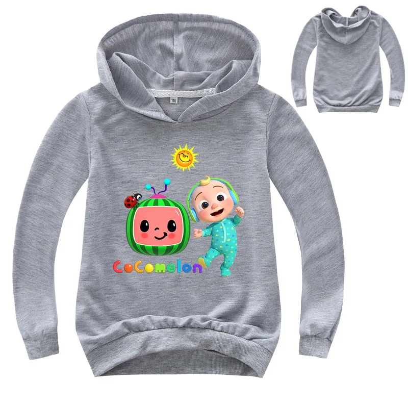 

Spring Autumn Cute Cocomelon Clothes Kids Hoodie Boys Cartoon Sports Shirt Cool Girls Long Sleeve Sweatshirt Children Outwear
