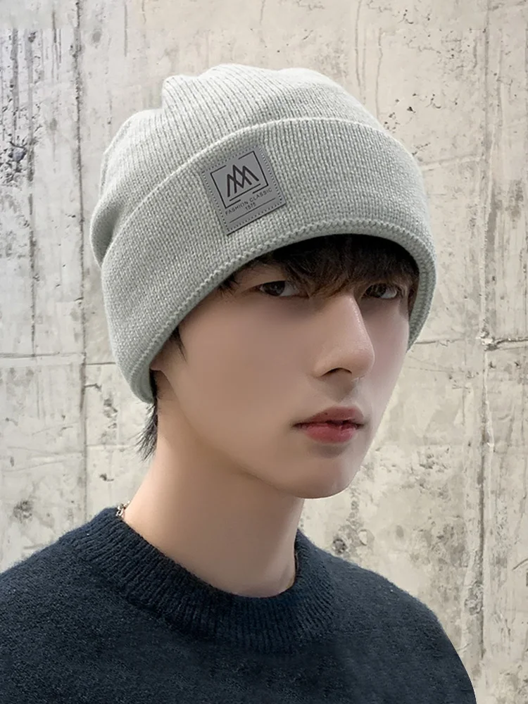 

zq Hat Men's Winter Windproof Thermal Knitting Woolen Cap Cotton-Padded Cap Cycling Thick Fleece