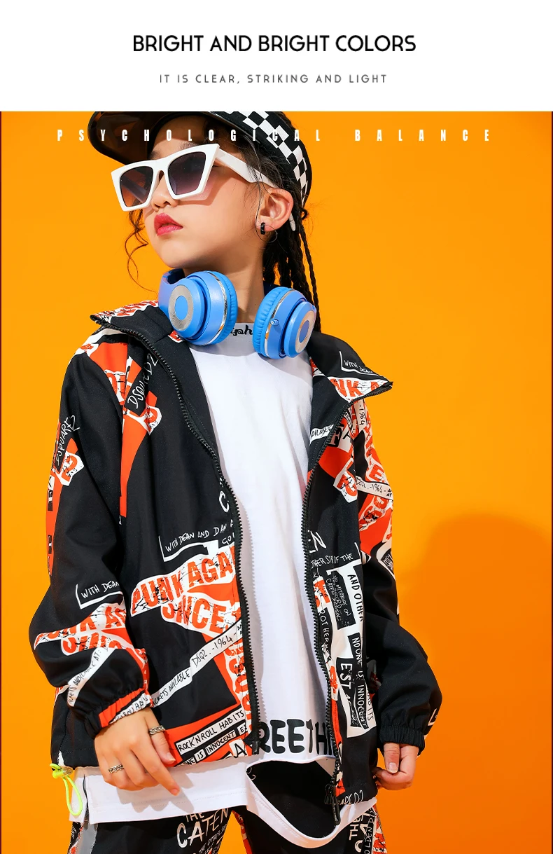 Children'S Street Dance Costumes Hip Hop Clothing Boys Jazz Dance Costumes Performance Stage Wear Girls Tide Clothes DQS2979