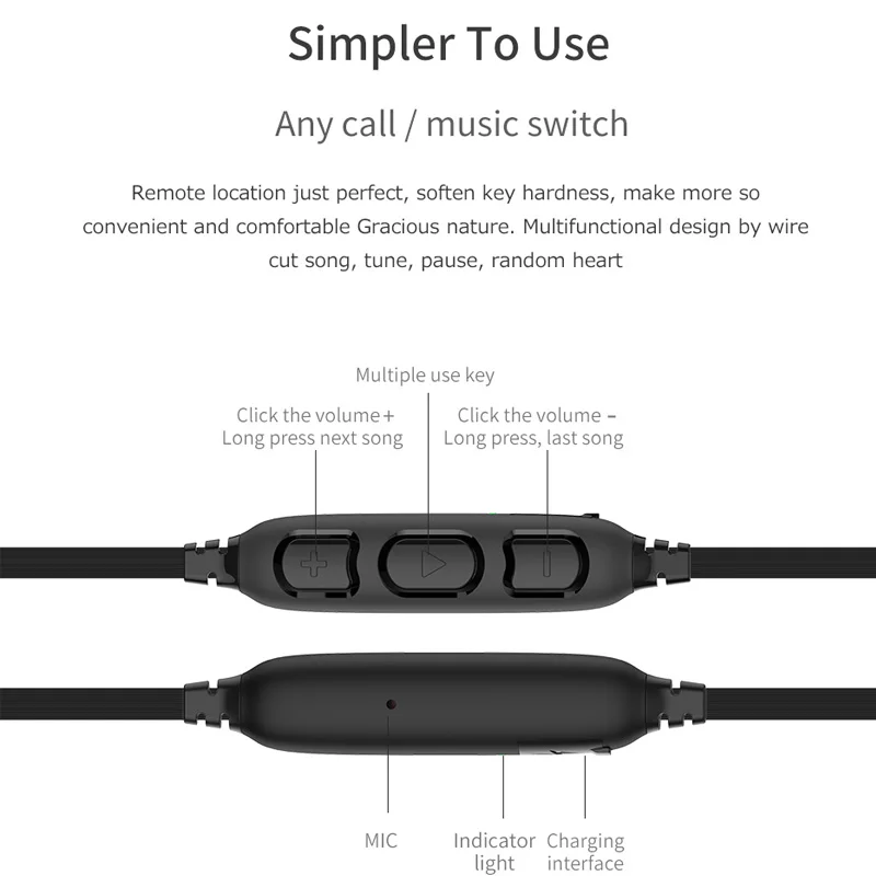 Наушники вкладыши Awei AK5 магнитных Управление Беспроводной Bluetooth Hi Fi Спортивная