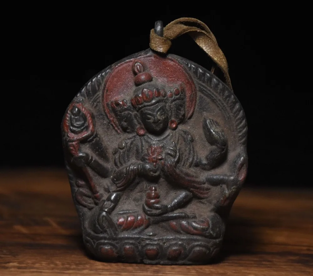 

Рождественская коллекция Тибетский буддизм, бронзовый Namgyalma & Ushnishavijaya Buddha Статуэтка-подвеска Хэллоуин