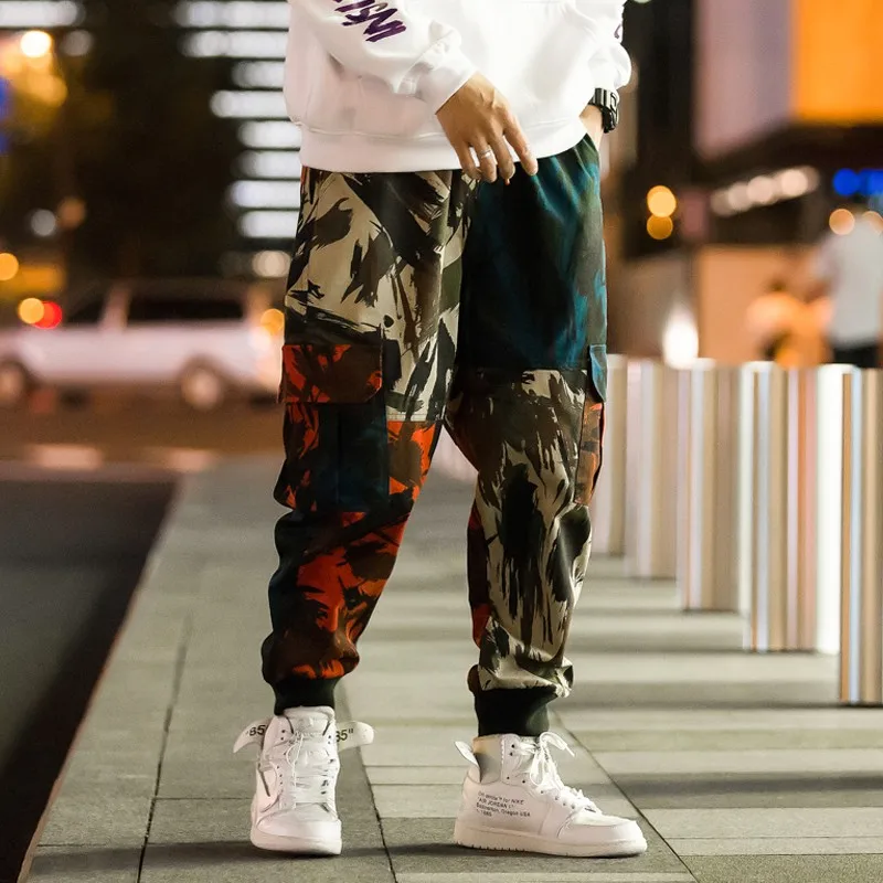 M-5XL мужские шаровары большие размеры уличная одежда камуфляжные штаны в стиле