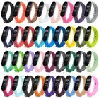Ремешок для Xiaomi Mi Band 5 6 Nfc силиконовый сменный Браслет Для Xiaomi Band 5 6 Nfc цветной ремешок на запястье из ТПУ