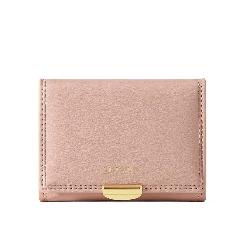 

Women Small Wallet Female Trifold PU Leather Short Wallet Lady Mini Purse Card Holder Girls Coin Purse