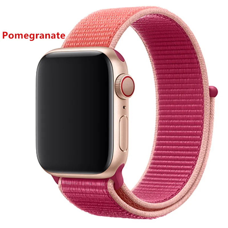 Нейлоновый ремешок для apple watch 5 4 полосным 44 мм/40 мм в едином положении во время занятий легкой атлетикой, apple watch 42mm 38 мм и нержавеющая сталь металлический корпус наручных часов iwatch серии 5/4/3/2 разноцветный коннектор ремешок для часов