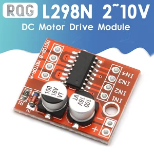 Модуль привода постоянного тока, реверсивная ШИМ скорость, двойной H Мост, шаговый двигатель Mini Victory L298N
