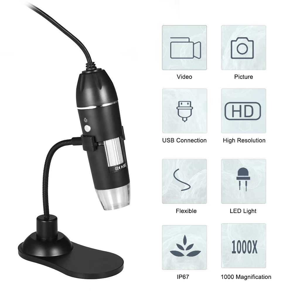 Микроскоп с цифровым зумом х USB портативная настольная лупа камера МП 8