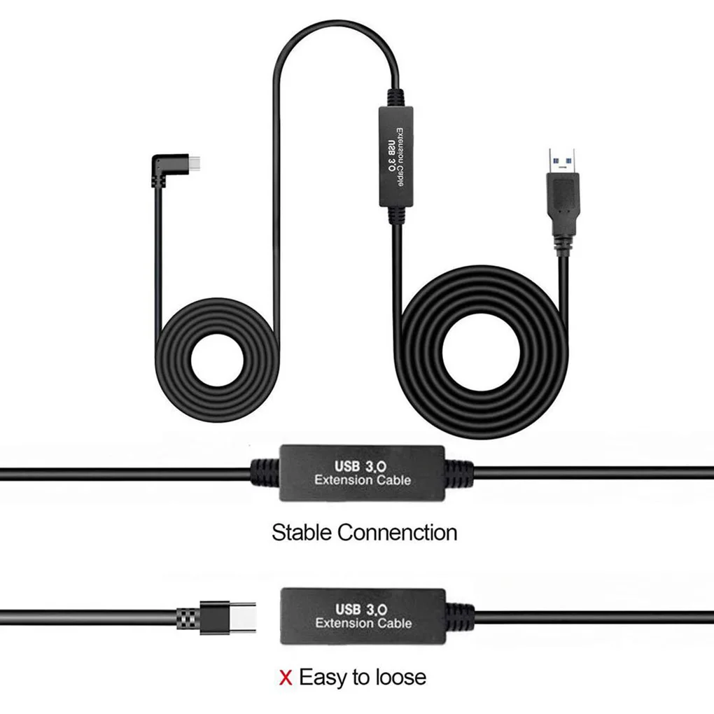 2in1 всего 8 м/26Ft Тип к C usb кабель для передачи данных Очки виртуальной реальности VR