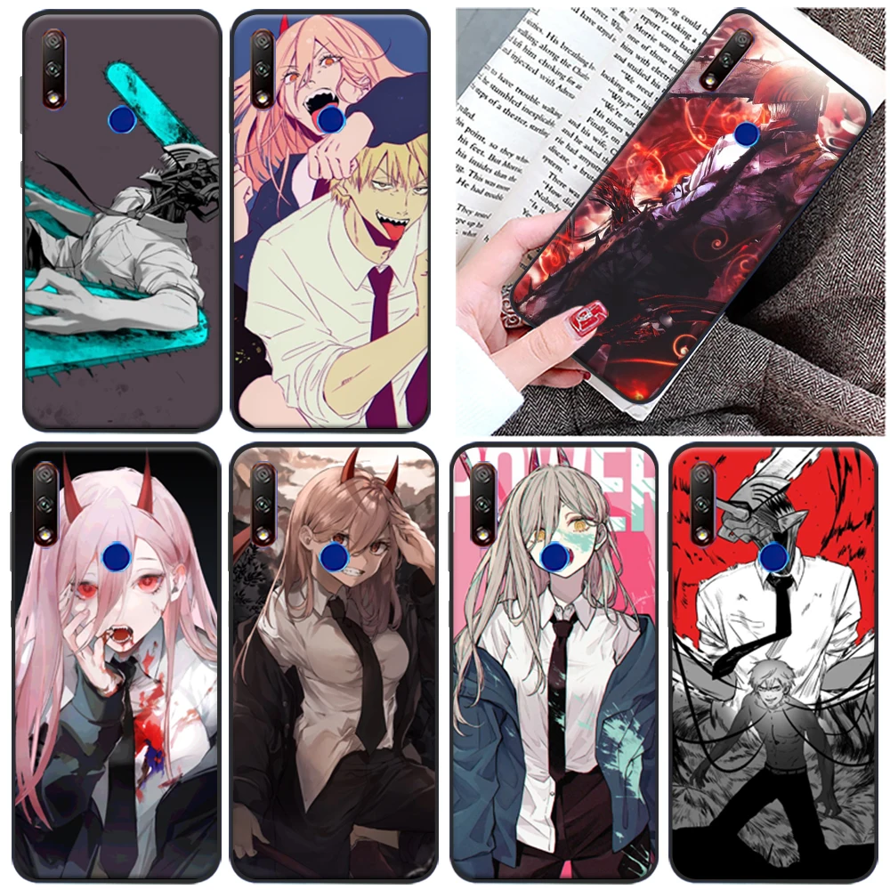 

Chainsaw Man Anime Phone Case For Huawei Honor 20 30 V20 20i Lite Pro 9 V9 9X V10 10X 10 Lite Cartoon Anime Chainsaw Man Coque