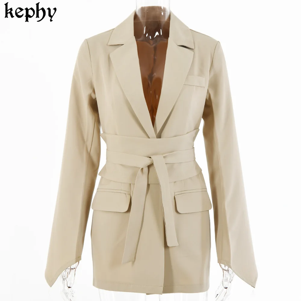 

2021 Spring Elegant black color women coat Causal long sleeve suit coat Office ladies pocket women suit blazer women