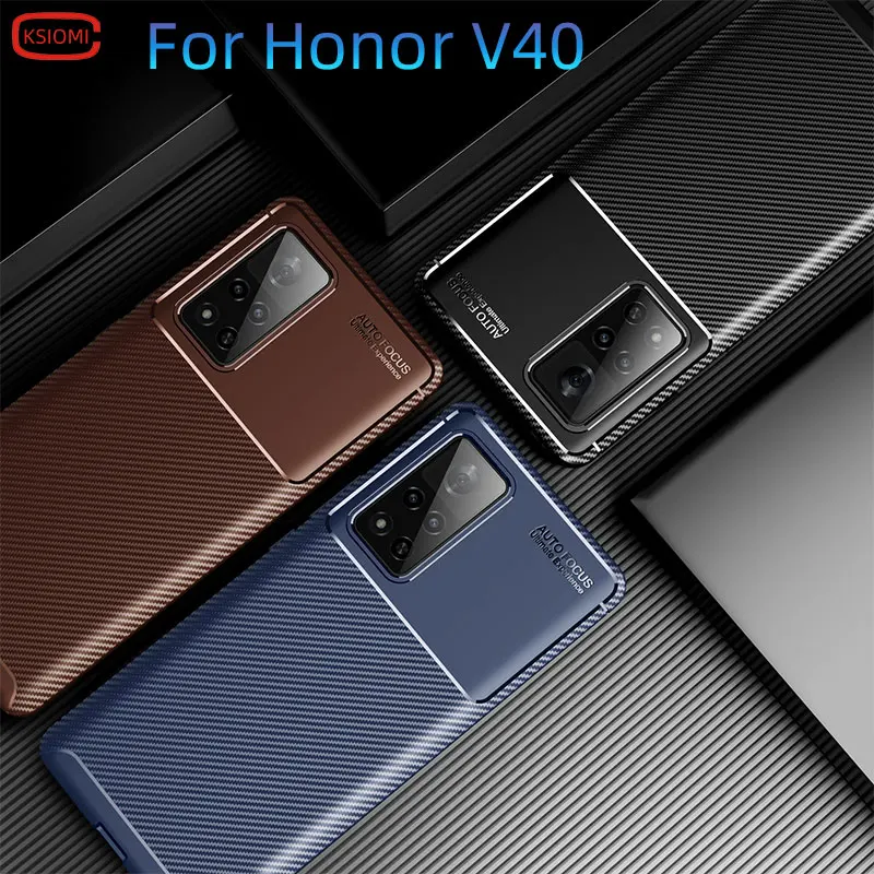 Для Huawei Honor v40 5g чехол противоударный бампер мягкий силиконовый матовая задняя на