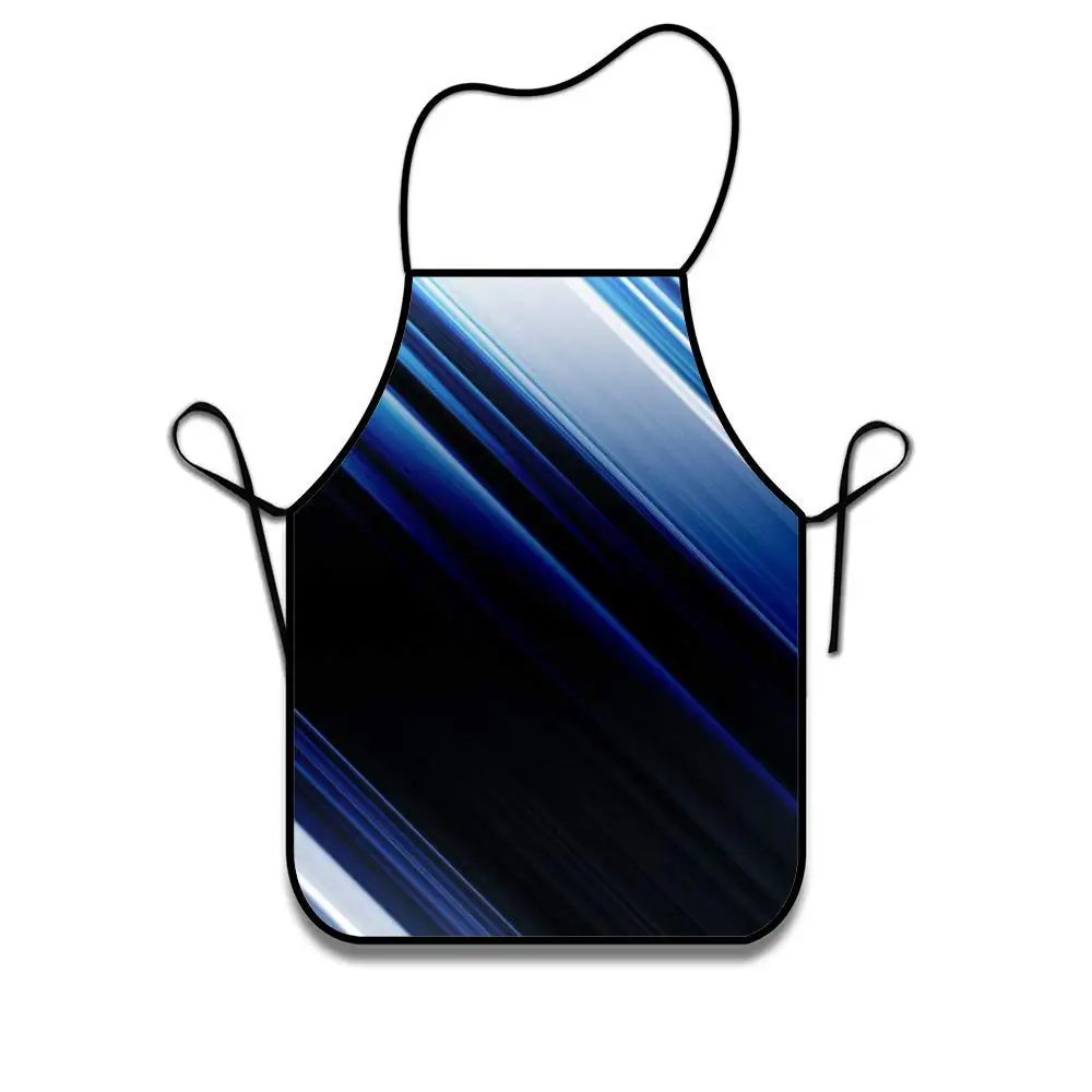 Кухонный Фартук с абстрактной синей линией милым дизайном маслостойкий моющийся