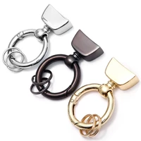 1set spring ring keychain accessories key chain rhodium and bronze plated round split keychain keyrings parts diy