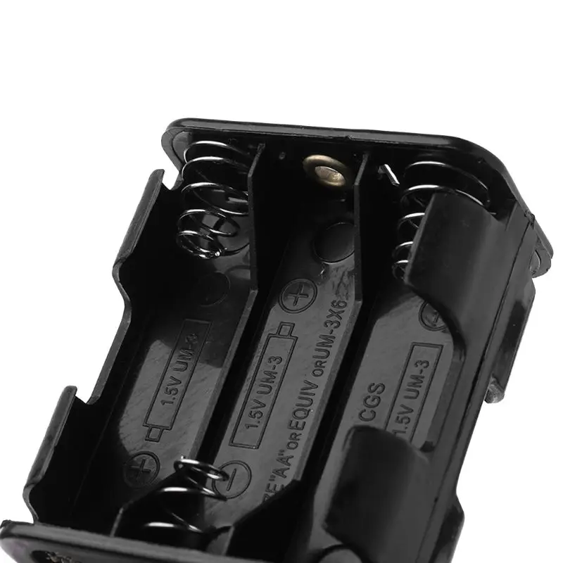 

Clip Holder 6AA 2A Battery Storage 9V DIY Accumulators Power Box Case Wire Leads Black Cables Backup Charger IqosBattery E56B