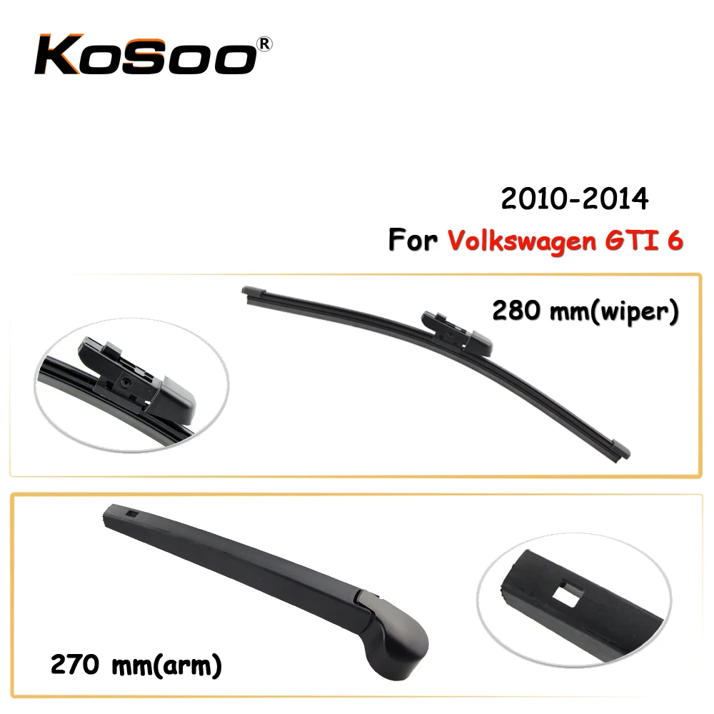 

Автомобильные аксессуары для Volkswagen GTI 6280 мм 2010-2014, рукоятка стеклоочистителя заднего стекла