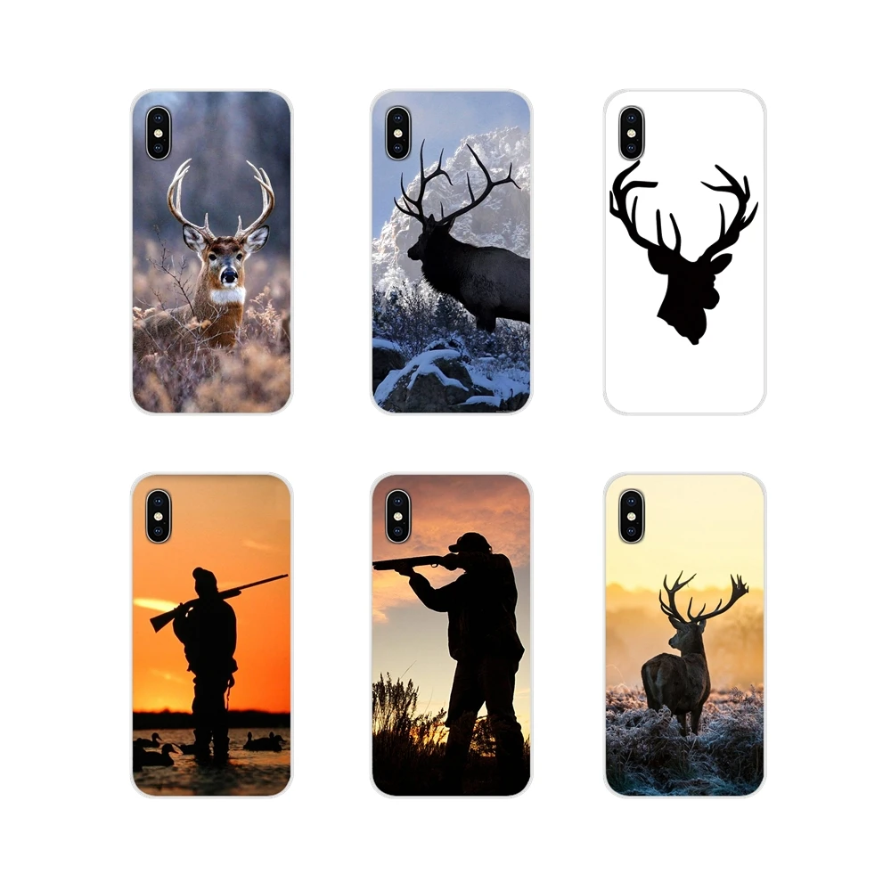 Для Apple IPhone X XR XS 11Pro MAX 4S 5s 5C SE 6S 7 8 Plus ipod touch 5 6 Browning для охоты на оленя ГОЛОВА ТПУ прозрачные чехлы