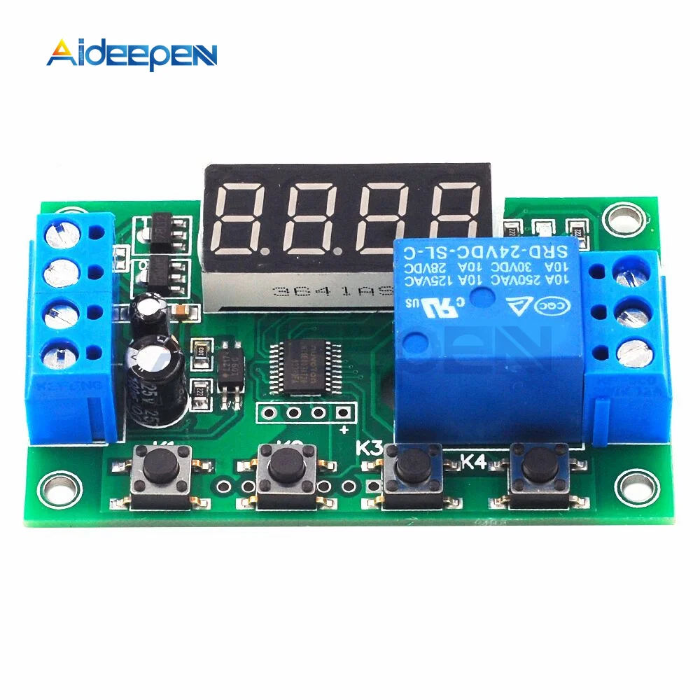 5V 24V LED Display Adjustable Programmable Delay Time Relay Control Off Switch Delay Time Relay Module 10pc delay relay delay turn on delay turn off switch module with timer dc 5v