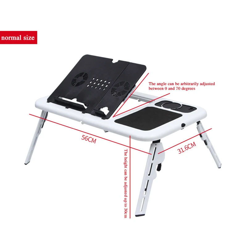

Laptop Table Adjustable Multifunctional Desktop Portable Foldable Table with Heat Dissipation Fan Computer Desk Table Furniture