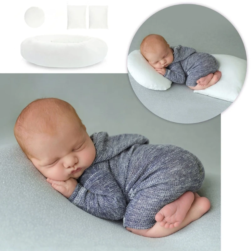 

Newborn Photography Pillow Assisst Props Studio Wheat Circle Pillow Set Perfect for Memorable Photography Shoots Baby