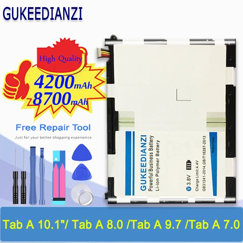 Аккумулятор для планшета аккумулятор Samsung Galaxy Tab A 9 7 T550 T555 T555C P550 P555C 10 1 дюйма/Tab 8 0/Tab