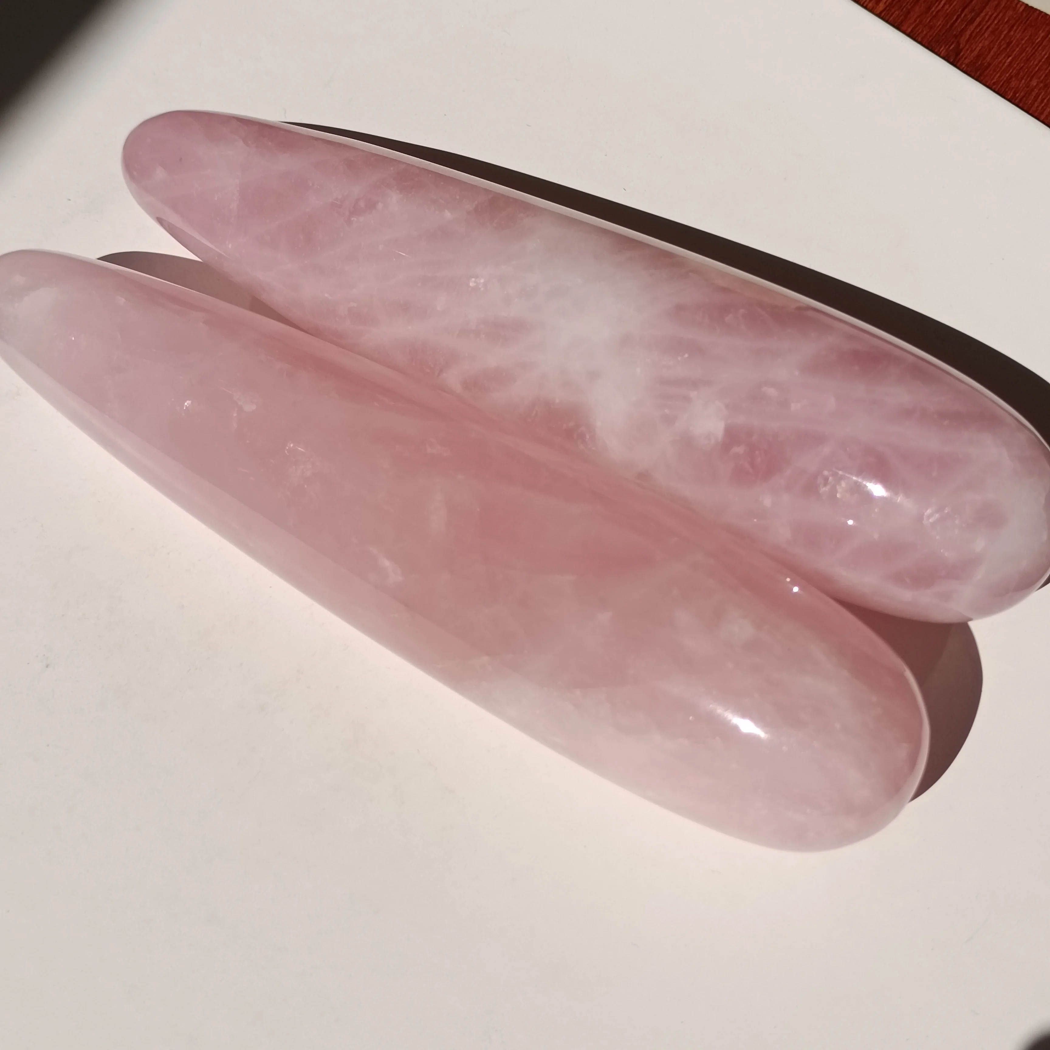 

1 шт., массажная палочка из розового кварца, 18 см