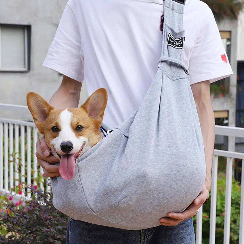 

Pet Supplies Adjustable Shoulder Strap Puppy Sling Carry Bags Portable Pet Messenger Bag Outdoor Travel Dog Accessories