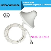 698 2700mhz ceiling mushroom omni indoor antenna for 2g 3g 4g cellular mobile signal amplifier gsm dcs pcs signal booster
