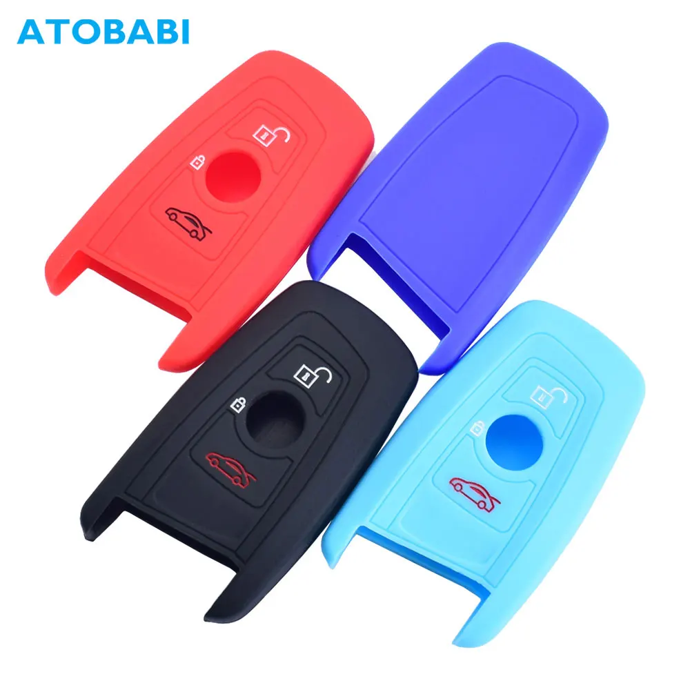 

Silicone Car Key Cases Smart Remote Control Fobs Protector Cover Skin For BMW 1 3 4 5 6 7 Series F20 F30 F32 F07 F12 F02 F25 F26