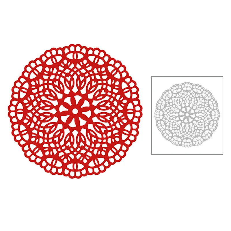 

Новинка 2020, кружевные металлические Вырубные штампы с круглым тиснением для изготовления украшений, альбомов, поздравительных открыток, бу...