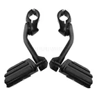 Подножки для мотоцикла, Длинные Угловые педали для шоссе, подножка, 32 мм, 1-14 дюйма, комплекты креплений для ног для Harley, Yamaha