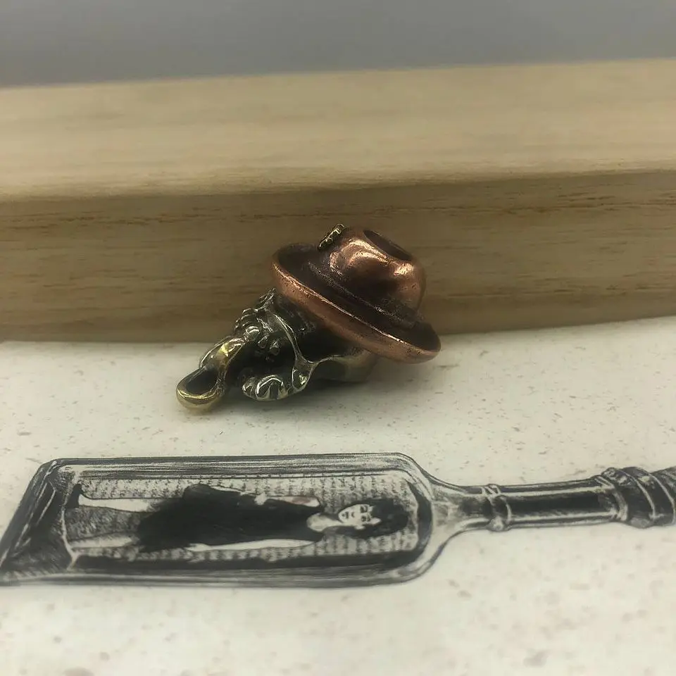 EDC инструменты латунный нож медная мельница для курения борода пирата бусы на